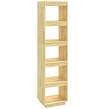Book Cabinet/Room Divider 40x35x167 cm Solid Pinewood - Front View
