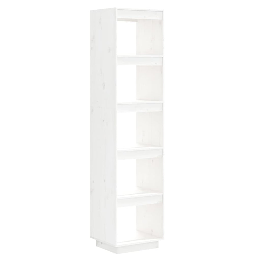 Book Cabinet/Room Divider White 40x35x167 cm Solid Wood Pine