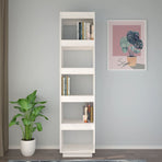Book Cabinet/Room Divider White 40x35x167 cm Solid Wood Pine