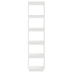 Book Cabinet/Room Divider White 40x35x167 cm Solid Wood Pine