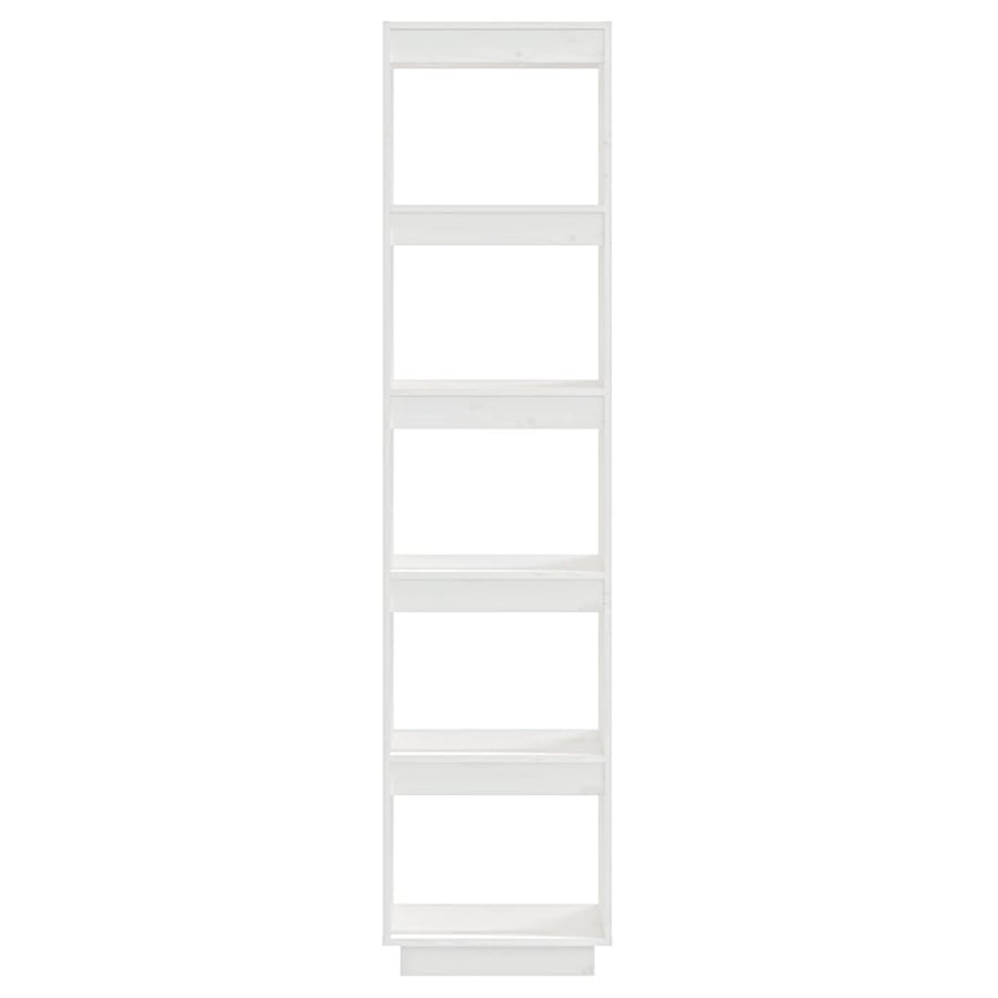 Book Cabinet/Room Divider White 40x35x167 cm Solid Wood Pine