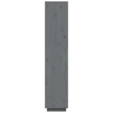 Book Cabinet/Room Divider Grey 40x35x167 cm Solid Wood Pine