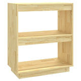 Book Cabinet 60x35x71 cm Solid Pinewood - Front View