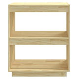 Book Cabinet 60x35x71 cm Solid Pinewood