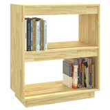 Book Cabinet 60x35x71 cm Solid Pinewood - Top-Down View