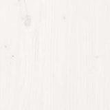 Book Cabinet White 60x35x71 cm Solid Wood Pine