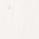 Book Cabinet White 60x35x71 cm Solid Wood Pine - Close-Up Angle