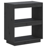 Book Cabinet Grey 60x35x71 cm Solid Wood Pine