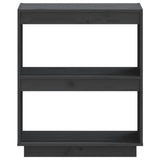 Book Cabinet Grey 60x35x71 cm Solid Wood Pine - 45-Degree Angle