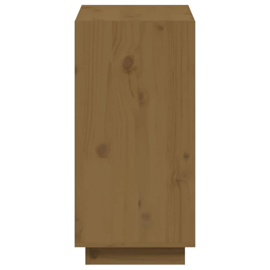 Book Cabinet Honey Brown 60x35x71 cm Solid Wood Pine