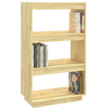 Book Cabinet/Room Divider 60x35x103 cm Solid Pinewood - Top-Down View