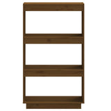 Book Cabinet/Room Divider Honey Brown 60x35x103 cm Solid Wood Pine - 45-Degree Angle
