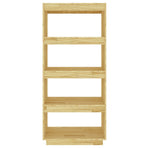 Book Cabinet/Room Divider 60x35x135 cm Solid Pinewood