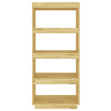 Book Cabinet/Room Divider 60x35x135 cm Solid Pinewood - 45-Degree Angle