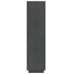 Book Cabinet/Room Divider Grey 60x35x135 cm Solid Pinewood