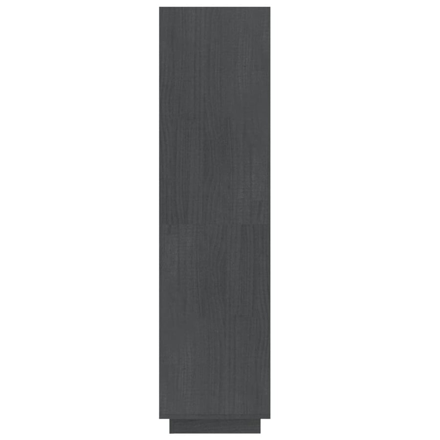 Book Cabinet/Room Divider Grey 60x35x135 cm Solid Pinewood