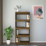 Book Cabinet/Room Divider Honey Brown 60x35x135 cm
