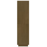 Book Cabinet/Room Divider Honey Brown 60x35x135 cm Solid Pinewood - Rear View