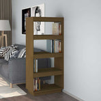 Book Cabinet/Room Divider Honey Brown 60x35x135 cm