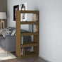 Book Cabinet/Room Divider Honey Brown 60x35x135 cm