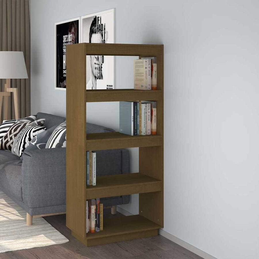 Book Cabinet/Room Divider Honey Brown 60x35x135 cm