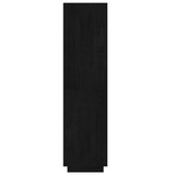 Book Cabinet/Room Divider Black 60x35x135 cm Solid Pinewood