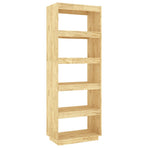 Book Cabinet/Room Divider 60x35x167 cm Solid Pinewood
