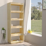 Book Cabinet/Room Divider 60x35x167 cm Solid Pinewood - Side View