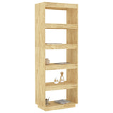 Book Cabinet/Room Divider 60x35x167 cm Solid Pinewood - Top-Down View