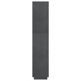 Book Cabinet/Room Divider Grey 60x35x167 cm Solid Pinewood