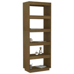 Book Cabinet/Room Divider Honey Brown 60x35x167 cm