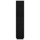 Book Cabinet/Room Divider Black 60x35x167 cm Solid Pinewood