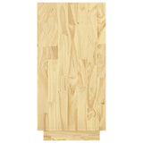 Book Cabinet 80x35x71 cm Solid Pinewood - Rear View