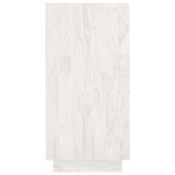 Book Cabinet White 80x35x71 cm Solid Pinewood
