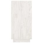 Book Cabinet White 80x35x71 cm Solid Pinewood