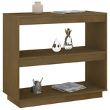 Book Cabinet Honey Brown 80x35x71 cm Solid Pinewood - Top-Down View