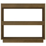 Book Cabinet Honey Brown 80x35x71 cm Solid Pinewood