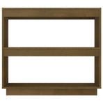 Book Cabinet Honey Brown 80x35x71 cm Solid Pinewood