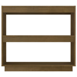 Book Cabinet Honey Brown 80x35x71 cm Solid Pinewood - 45-Degree Angle
