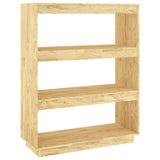 Book Cabinet/Room Divider 80x35x103 cm Solid Pinewood - Front View