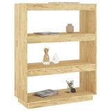 Book Cabinet/Room Divider 80x35x103 cm Solid Pinewood - Top-Down View