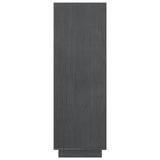 Book Cabinet/Room Divider Grey 80x35x103 cm Solid Pinewood