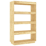 Book Cabinet/Room Divider 80x35x135 cm Solid Pinewood - Front View