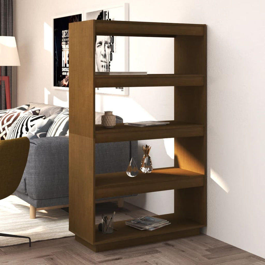Book Cabinet/Room Divider Honey Brown 80x35x135 cm