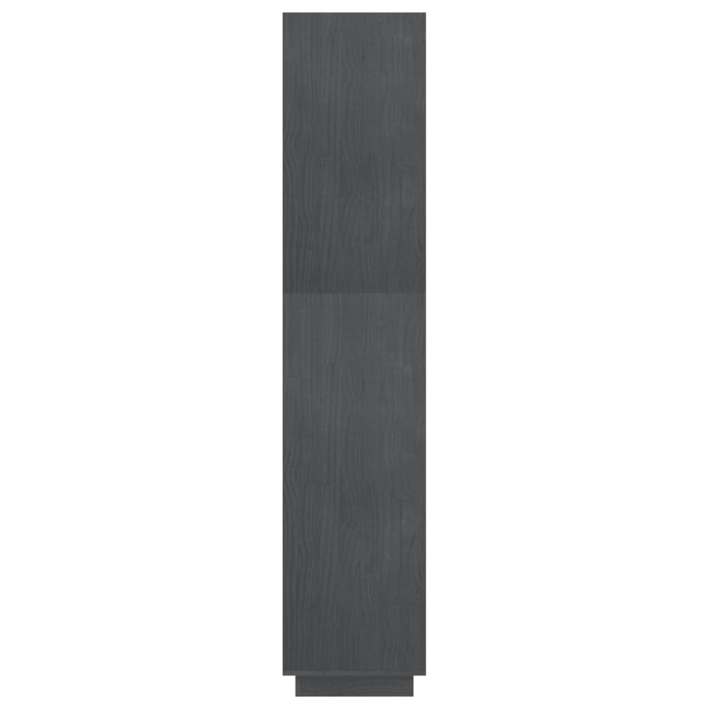 Book Cabinet/Room Divider Grey 80x35x167 cm Solid Pinewood