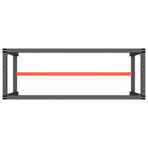 Work Bench Frame Matte Black and Matte Red 140x50x79 cm Metal