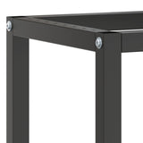 Work Bench Frame Matte Black and Matte Red 140x50x79 cm Metal - Rear View