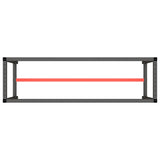 Work Bench Frame Matte Black and Matte Red 170x50x79 cm Metal