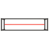 Work Bench Frame Matte Black and Matte Red 210x50x79 cm Metal - 45-Degree Angle