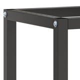 Work Bench Frame Matte Black and Matte Red 210x50x79 cm Metal - Rear View